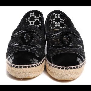 Authentic Chanel Lace Espadrilles